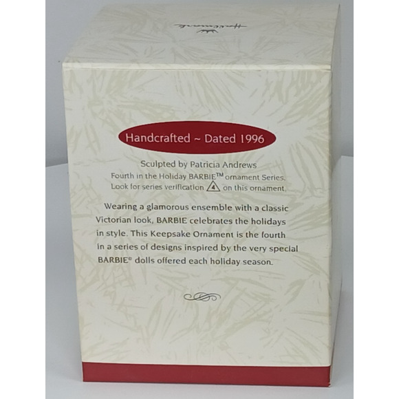 1996 Hallmark Holiday Barbie Collector's Series Ornament - Picture 2 of 8